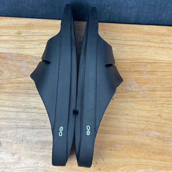 EUC OOFOS Men's Ooahh Black Slide Sandals Sz EU 46 (see pics for sizing) - Picture 6 of 12